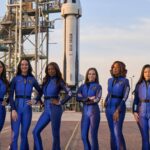 NS-31 Crew - Aisha Bowe, Amanda Nguyễn, Gayle King, Katy Perry, Kerianne Flynn, and Lauren Sánchez, Image Credit @blueorigin X account
